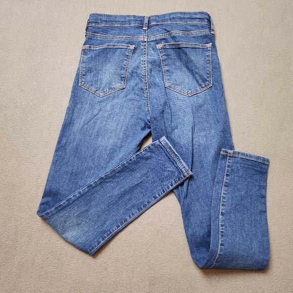 Topshop Blue Motto Leigh Skinny Jeans - Picture 9 of 12